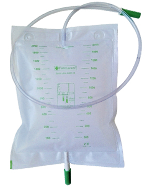 SACCA DA LETTO PER RACCOLTA URINA DA 2 LITRI CON SCARICO TUBO 130 CM 10 PEZZI - Farmapanda Srl