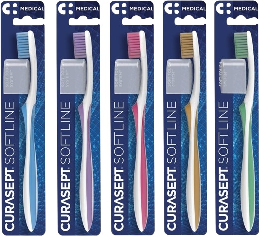 CURASEPT SPAZZOLINO SOFT MEDICAL COLORE AZZURRO - Farmapanda Srl