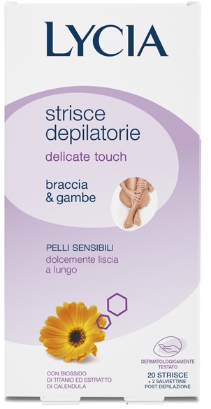LYCIA 20 STRISCE BRACCIA/GAMBE PELLI DELICATE 12 PEZZI - Farmapanda Srl