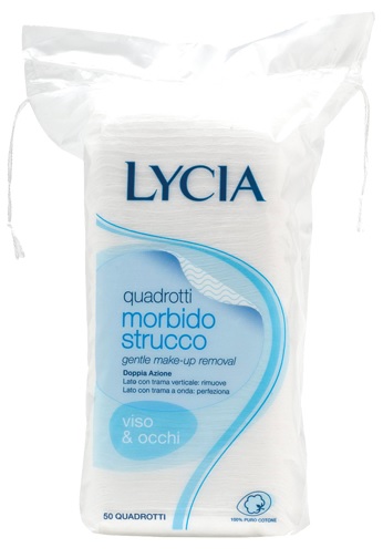 LYCIA 50 QUADROTTI COTONE STRISCIA 12 PEZZI - Farmapanda Srl