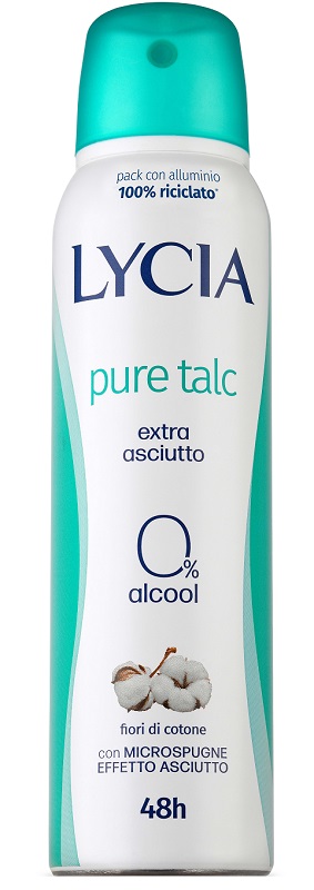 LYCIA SPRAY PURE TALC 150 ML - Farmapanda Srl