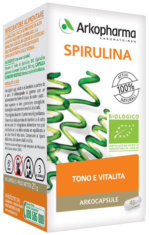 ARKO CAPSULE SPIRULINA BIO 45 CAPSULE - Farmapanda Srl