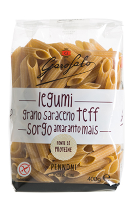 GAROFALO PENNONI PASTA SENZA GLUTINE LEGUMI E CEREALI 400 G - Farmapanda Srl