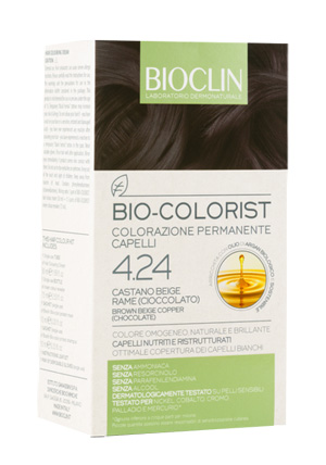 BIOCLIN BIO COLORIST 4,24 CASTANO BEIGE RAME CIOCCOLATO - Farmapanda Srl