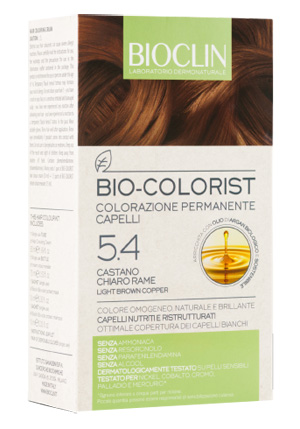 BIOCLIN BIO COLORIST 5,4 CASTANO CHIARO RAME - Farmapanda Srl