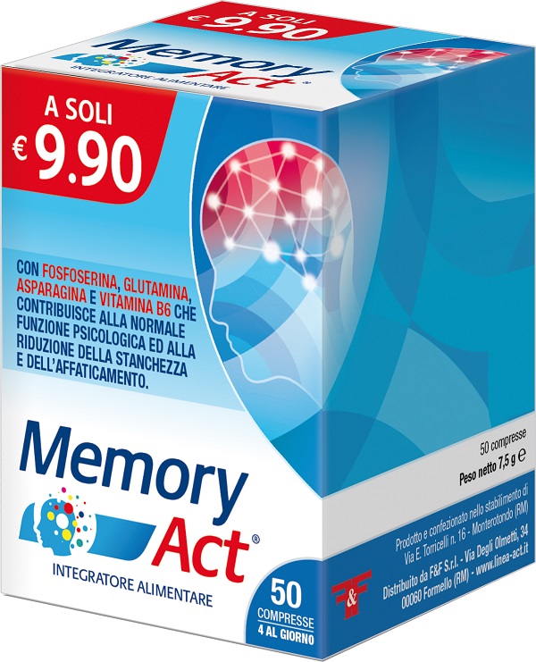 MEMORY ACT 50 COMPRESSE - Farmapanda Srl