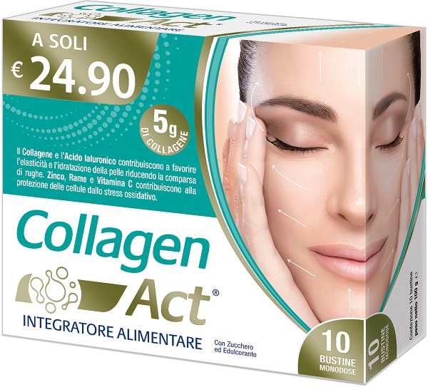 COLLAGEN ACT 10 BUSTINE MONODOSE - Farmapanda Srl