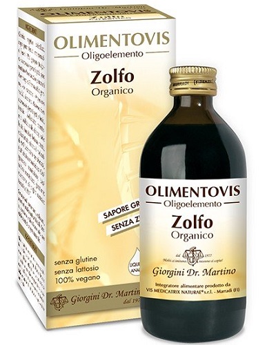 ZOLFO ORGANICO OLIMENTOVIS 200 ML - Farmapanda Srl