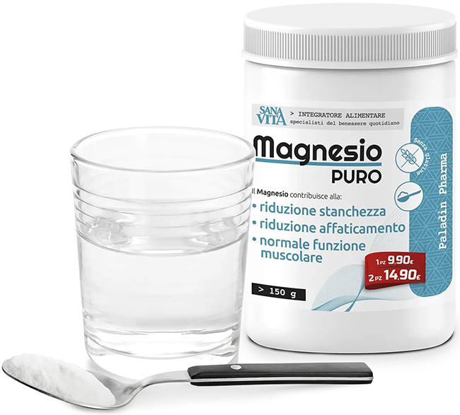 SANAVITA MAGNESIO PURO 150 G - Farmapanda Srl