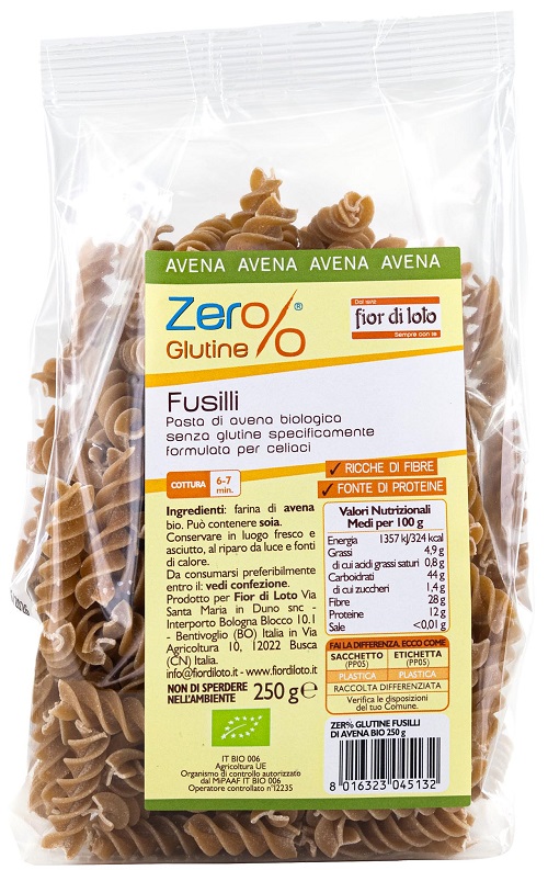 FUSILLI DI AVENA 250 G - Farmapanda Srl