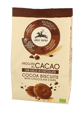 FROLLINO AL CACAO CON GOCCE DI CIOCCOLATO BIO 250 G - Farmapanda Srl