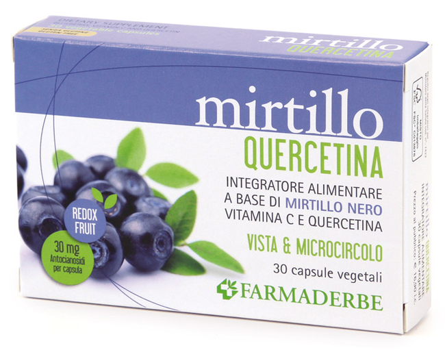 MIRTILLO QUERCETINA 30 CAPSULE VEGETALI - Farmapanda Srl