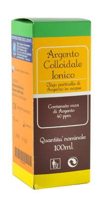ARGENTO COLLOIDALE IONICO 40PPM CERTIFICATO SPRAY CON CONTAGOCCE 100 ML - Farmapanda Srl