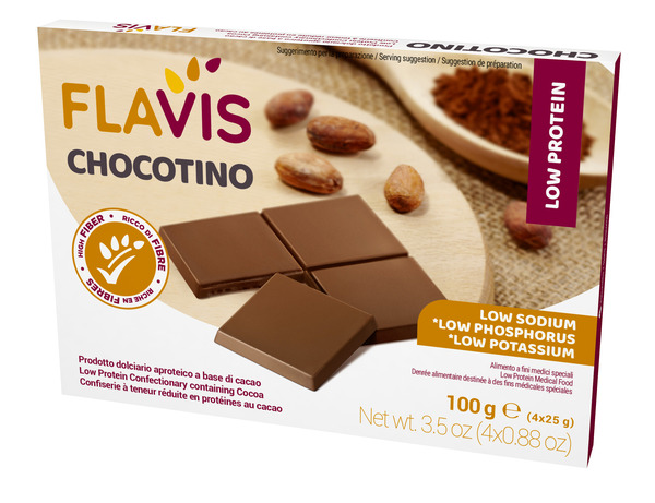 FLAVIS CHOCOTINO 4 PORZIONI DA 25 G - Farmapanda Srl