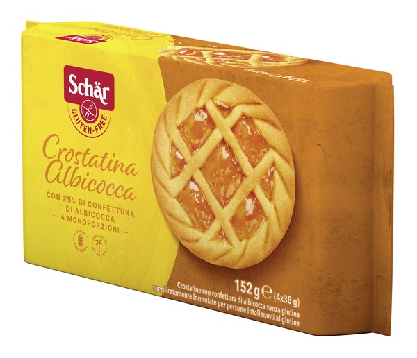 SCHAR CROSTATINA CON CONFETTURA DI ALBICOCCA 4 MONOPORZIONI DA 35 G - Farmapanda Srl