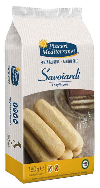 PIACERI MEDITERRANEI SAVOIARDI 180 G - Farmapanda Srl