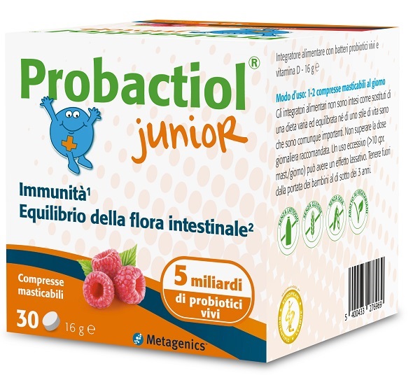 PROBACTIOL JUNIOR 30 COMPRESSE MASTICABILI NEW - Farmapanda Srl