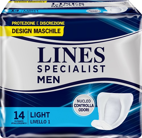 PANNOLONI LINES SPECIALIST MEN LIVELLO 1 14 PEZZI - Farmapanda Srl