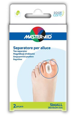 SEPARATORE DITA IN GEL MASTER-AID FOOTCARE PER ALLUCE SMALL 2 PEZZI D1 - Farmapanda Srl
