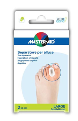 SEPARATORE DITA IN GEL MASTER-AID FOOTCARE PER ALLUCE LARGE 2 PEZZI D2 - Farmapanda Srl