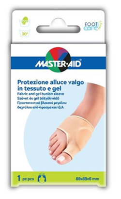 PROTEZIONE IN GEL E TESSUTO MASTER-AID FOOTCARE PER ALLUCE VALGO 1 PEZZO D5 - Farmapanda Srl