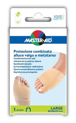 PROTEZIONE MASTER-AID FOOTCARE PER ALLUCE VALGO E METATARSO LARGE 1 PEZZO D8 - Farmapanda Srl