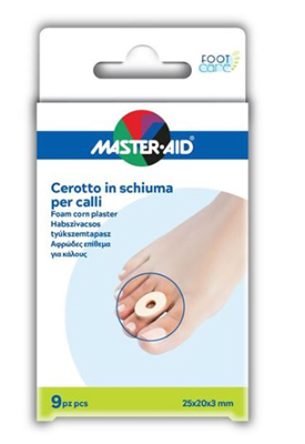 CEROTTO CALLI MASTER-AID FOOTCARE IN SCHIUMA PU 3 MM 9 PEZZI B9 - Farmapanda Srl