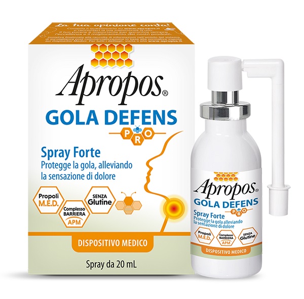 APROPOS GOLA DEFENS PRO SPRAY NO ALCOL 20 ML - Farmapanda Srl