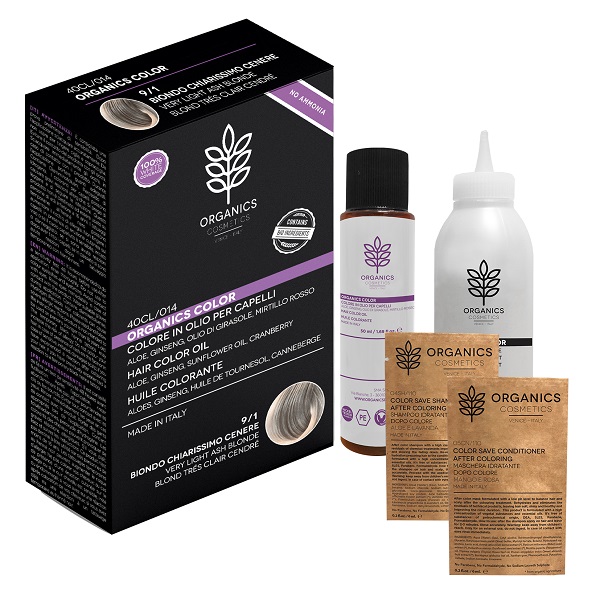 ORGANICS PHARM ORGANICS COLOR 9/1 BIONDO CHIARISSIMO CENERE - Farmapanda Srl