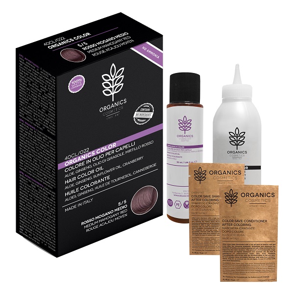 ORGANICS PHARM ORGANICS COLOR 5/5 ROSSO MOGANO MEDIO - Farmapanda Srl