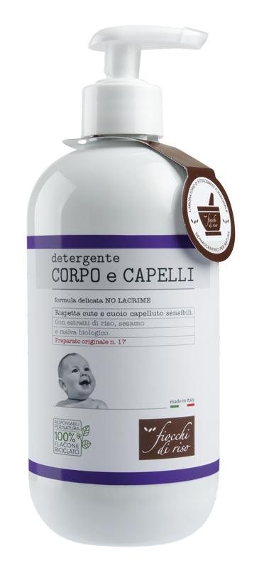FIOCCHI DI RISO DETERGENTE CAPELLI E CORPO 400 ML - Farmapanda Srl