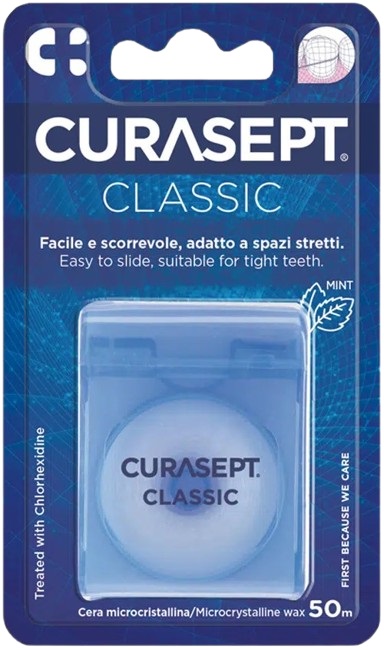 CURASEPT FLOSS CLASSIC CERATO CLOREXIDINA - Farmapanda Srl