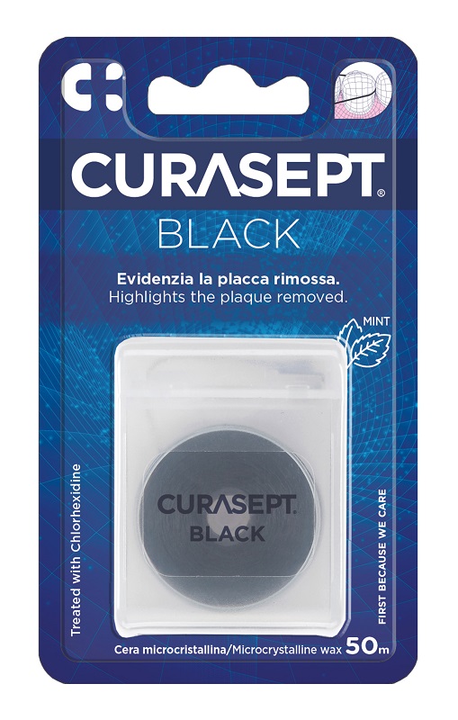 CURASEPT FLOSS CERATO NERO CLOREXIDINA - Farmapanda Srl