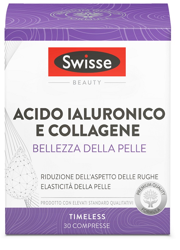 SWISSE ACIDO IALURONICO COLLAGENE BELLEZZA DELLA PELLE 30 COMPRESSE - Farmapanda Srl