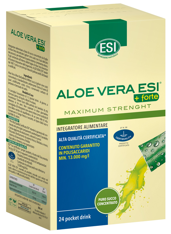 ESI ALOE VERA SUCCO + FORTE 24 POCKET DRINK - Farmapanda Srl
