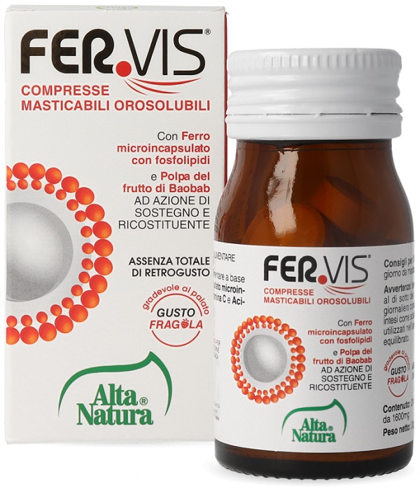 FERVIS 20 COMPRESSE MASTICABILI OROSOLUBILI - Farmapanda Srl
