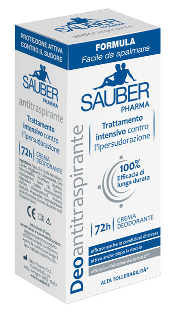 SAUBER DEOANTITRASPIRANTE 72H CREMA 30 ML - Farmapanda Srl