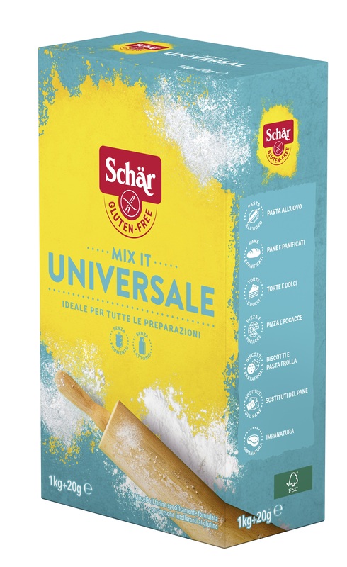 SCHAR MIX IT FARINA UNIVERSALE SENZA LATTOSIO 1 KG + 20 G - Farmapanda Srl