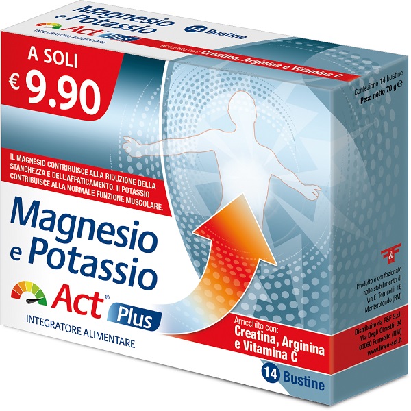 MAGNESIO E POTASSIO ACT PLUS 14 BUSTINE - Farmapanda Srl