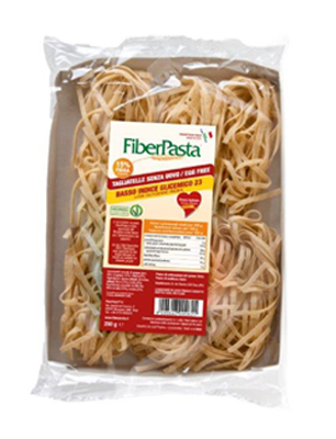 FIBERPASTA TAGLIATELLE SENZA UOVO BASSO CONTENUTO GLICEMICO  250 G - Farmapanda Srl