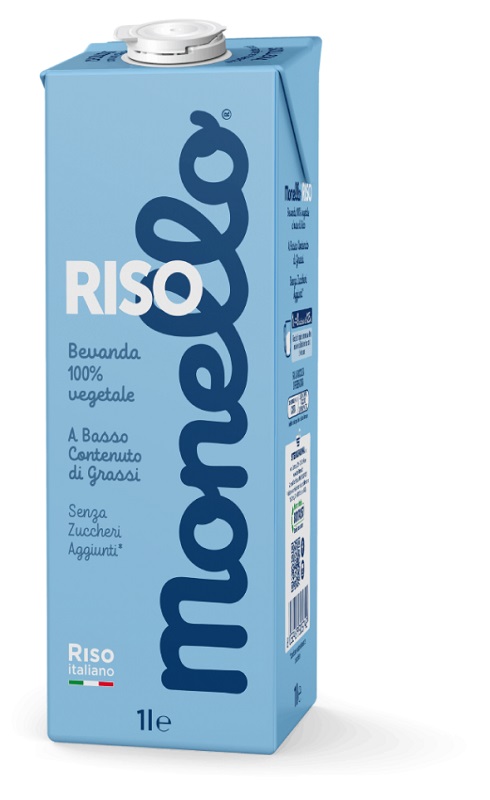 MONELLO RISO BEVANDA VEGETALE BRICK DA 1 LITRO - Farmapanda Srl