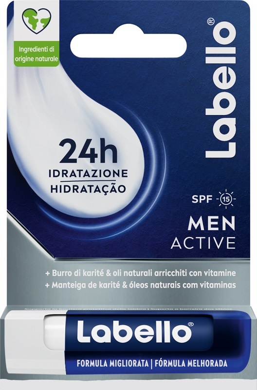 LABELLO ACTIVE FOR MEN SPF 15 5,5 ML - Farmapanda Srl