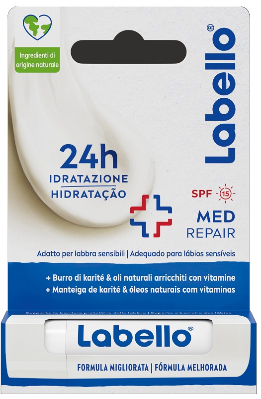 LABELLO MED REPAIR SPF15 24H IDRATAZIONE FONDENTE SULLE LABBRA 5,5 ML - Farmapanda Srl