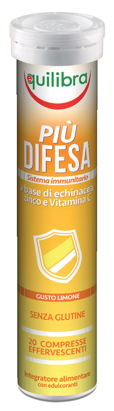 PIU' DIFESA GUSTO LIMONE 20 COMPRESSE EFFERVESCENTI - Farmapanda Srl