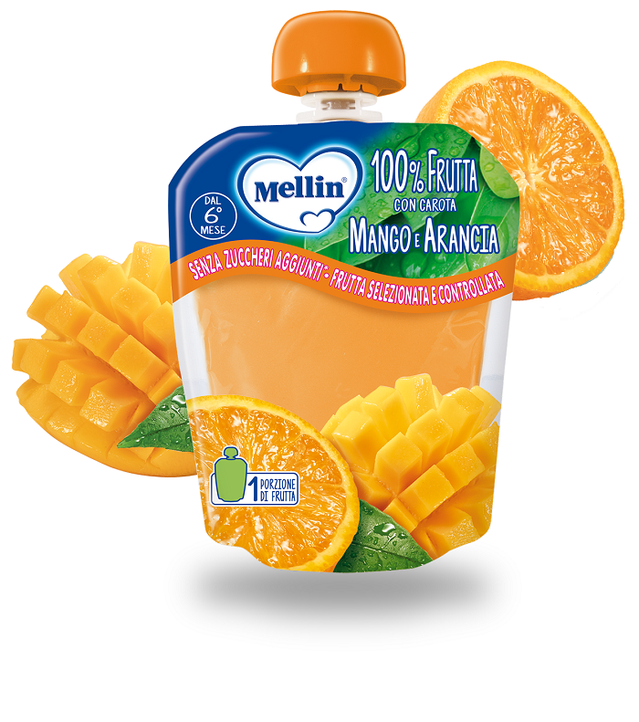 MELLIN POUCH ARANCIA MANGO 90 G - Farmapanda Srl