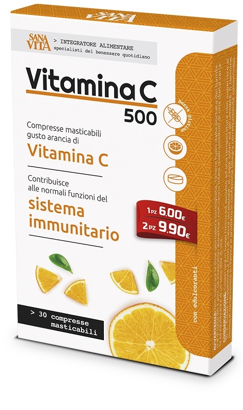 SANAVITA VITAMINA C MASTICABILE 30 COMPRESSE - Farmapanda Srl