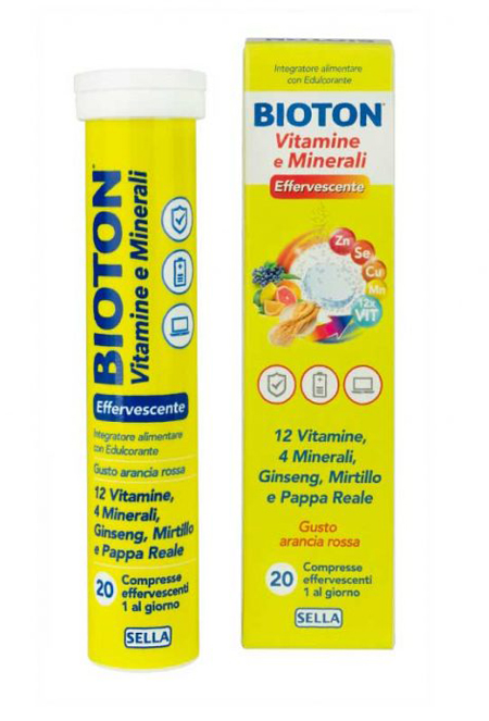 BIOTON VITAMINE E MINEALI 20 COMPRESSE EFFERVESCENTI - Farmapanda Srl
