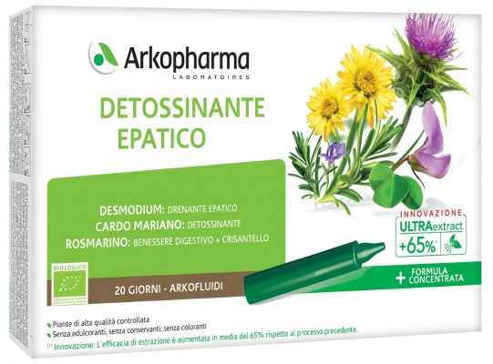 ARKOFLUIDI DETOSSINANTE EPATICO 20 FIALE - Farmapanda Srl