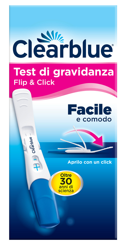 TEST DI GRAVIDANZA CLEARBLUE FLIP & CLICK 1 PEZZO - Farmapanda Srl