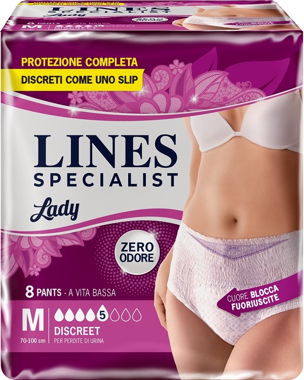 LINES SPECIALIST PANTS DISCREET M FARMA 8 PEZZI - Farmapanda Srl